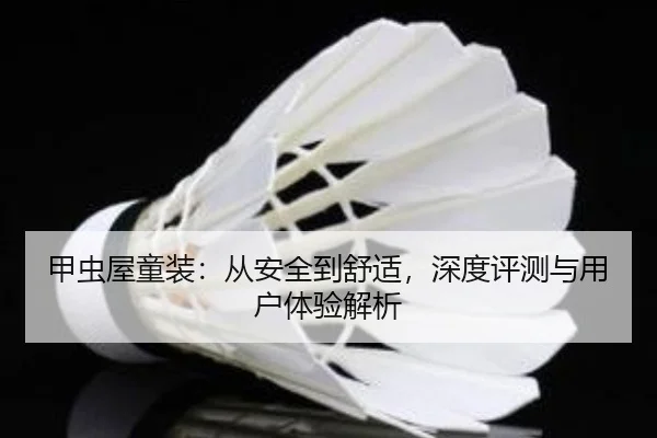 甲虫屋童装：从安全到舒适，深度评测与用户体验解析 - AC Milan Sports